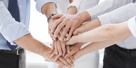 Hands on each others Hands on each others