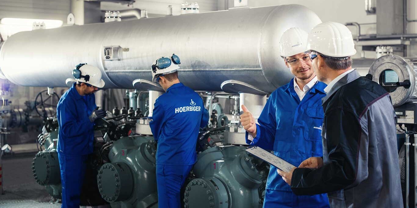 Field Service Maintenance and service technicians from local HOERBIGER shops