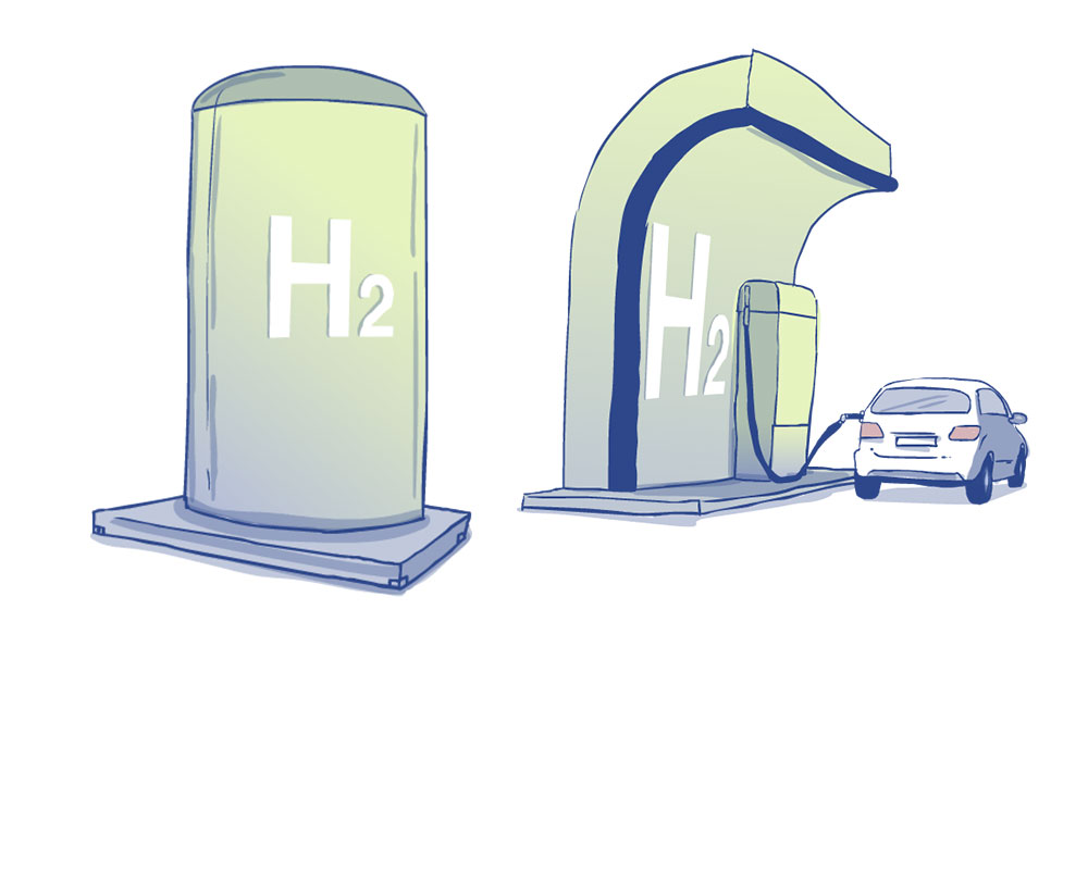 Hydrogen refueling station and tank Hydrogen refueling station and tank